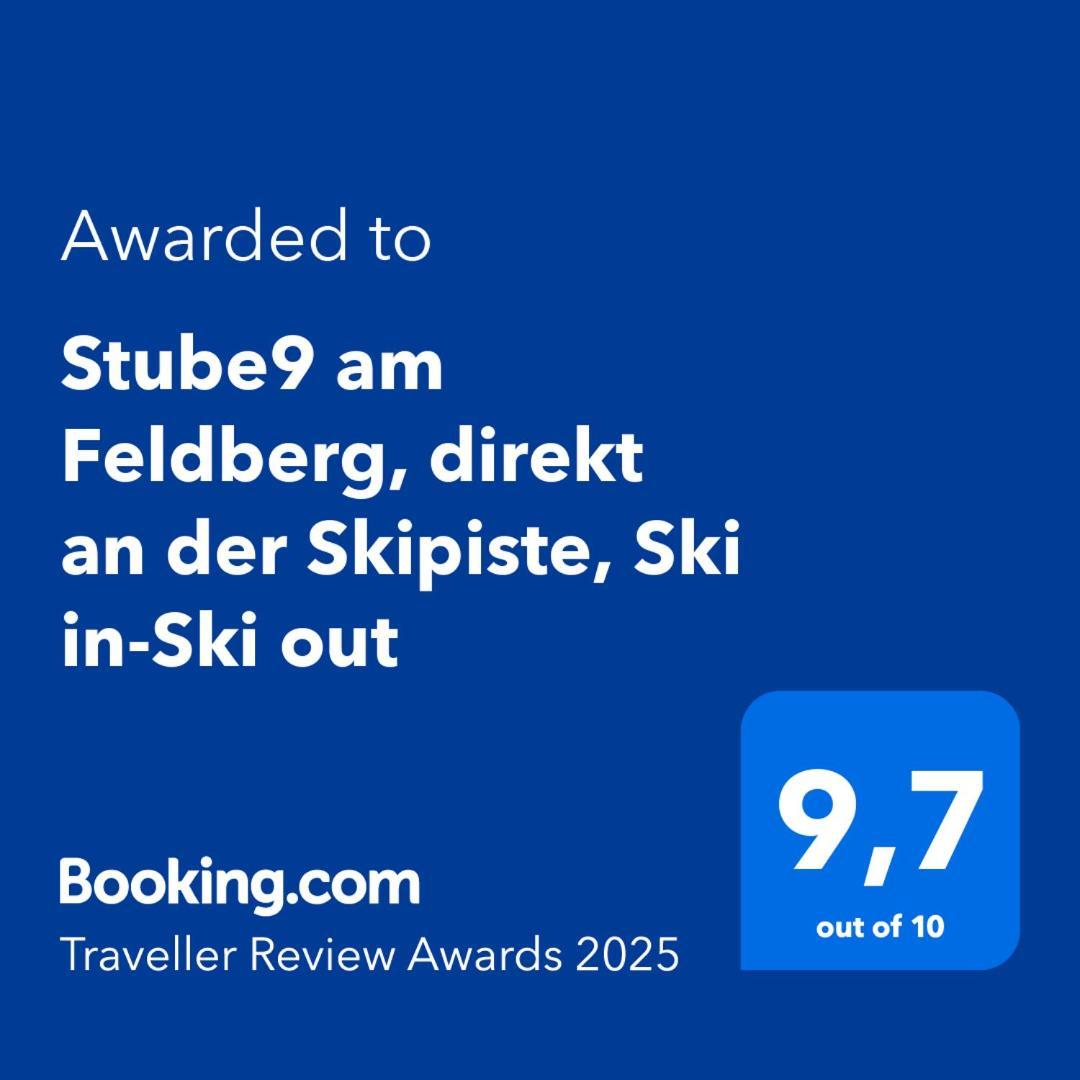Stube9 Am Feldberg, Direkt An Der Skipiste, Ski In-Ski Out Feldberg  Zewnętrze zdjęcie